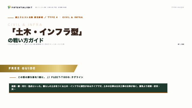 土木・インフラ型の戦い方ガイド 表紙